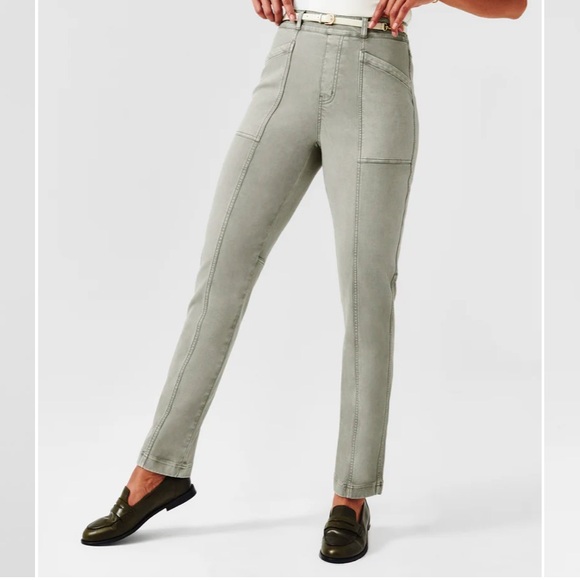 Spanx Straight Leg Stretch Twill Pant in Size XL tall- nwt - Picture 5 of 11